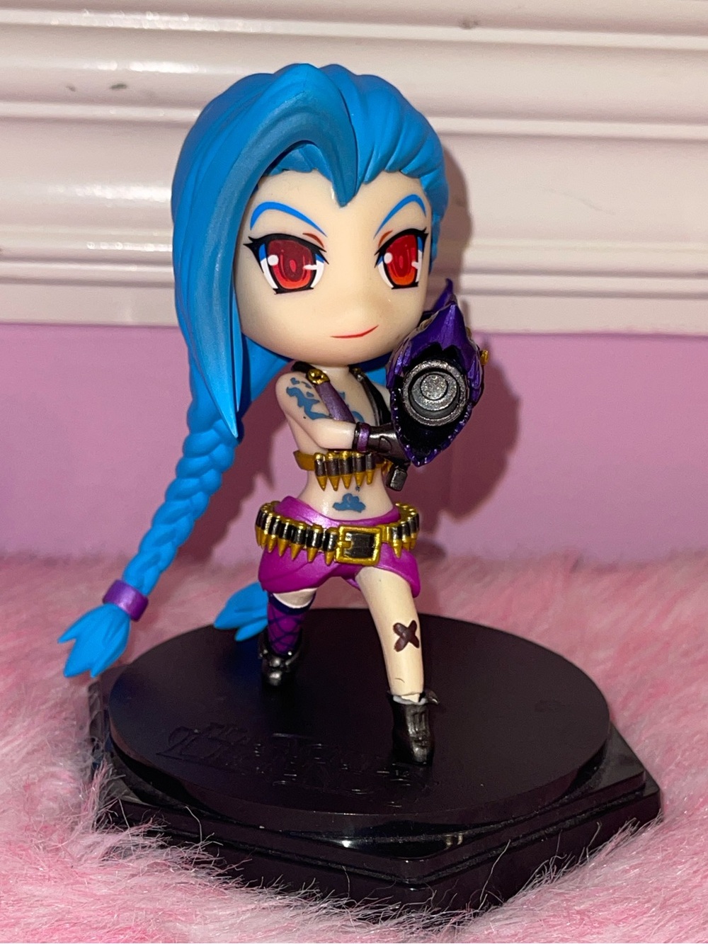 Jinx League Of Legends Arcane Anime action Figure Statue chibi powder doll